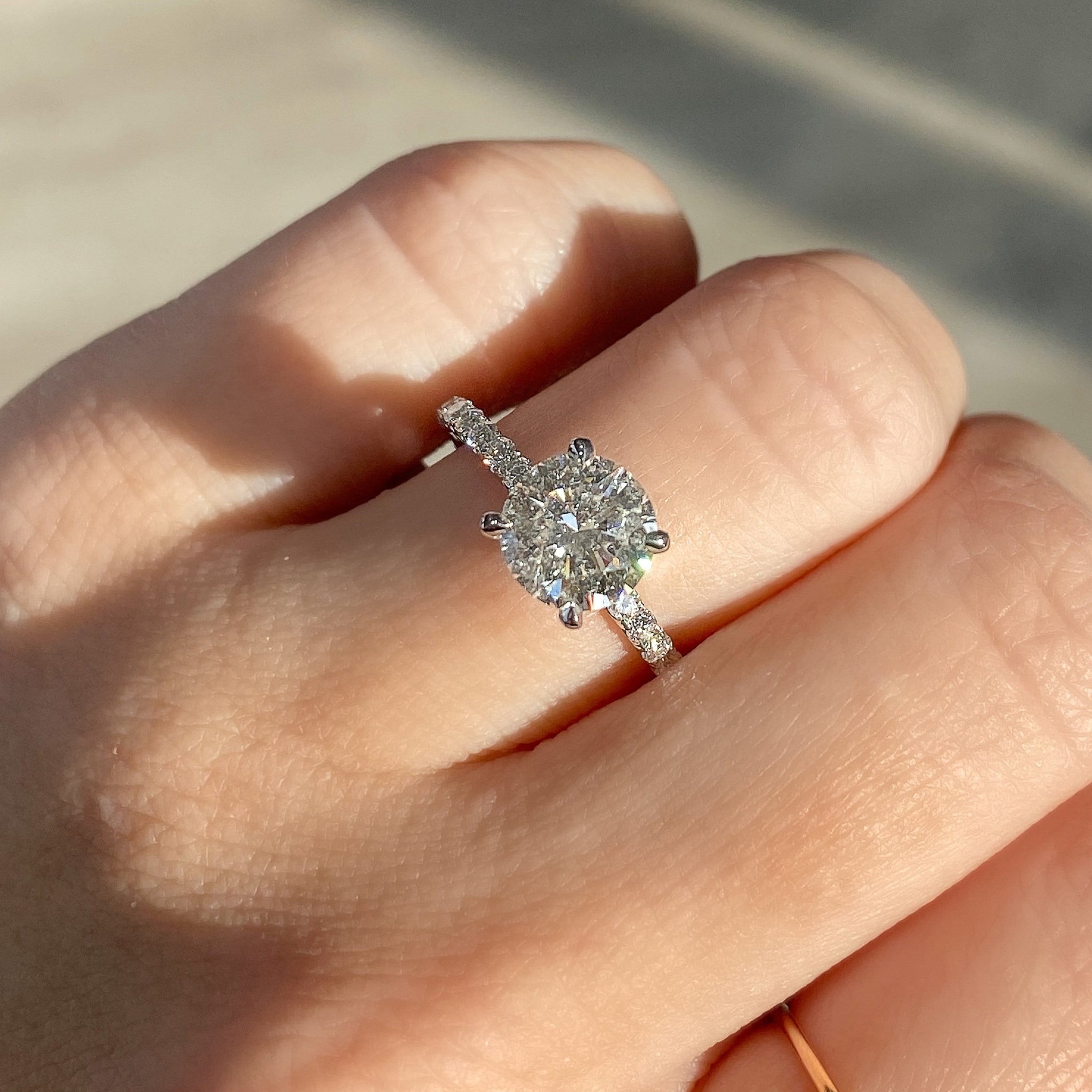 1.5 Carat Round Brilliant Cut Natural Diamond Engagement Ring Happy — free download