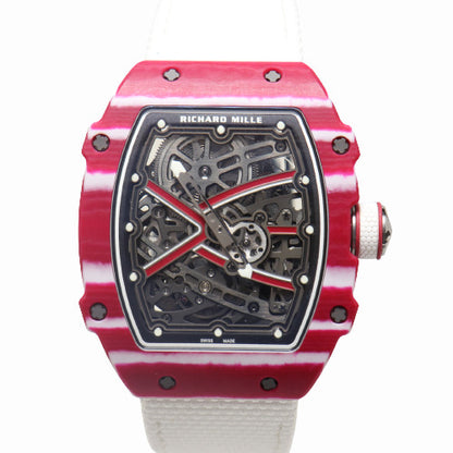 Richard Mille Mens High Jump "Mutaz Essa Barshim" Carbon TPT 38.07mm x 47.52mm Skeleton Dial Watch Reference# RM67-02 - Happy Jewelers Fine Jewelry Lifetime Warranty