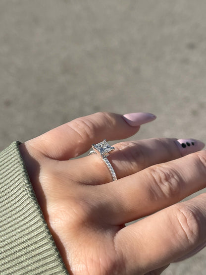 1.01 Princess Cut Engagement Ring | Diamond Solitaire - Happy Jewelers Fine Jewelry Lifetime Warranty