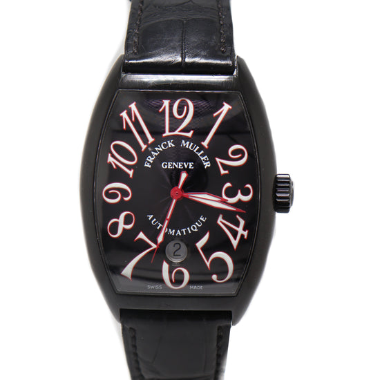 Franck Muller Curvex Casablanca Black PVD Stainless Steel 39mm Black Arabic Dial Watch Reference#  7851 SC DT NR - Happy Jewelers Fine Jewelry Lifetime Warranty