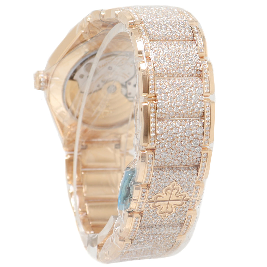 Patek Philippe Ladies Twenty~4 Factory Rose Gold 36mm Factory Paved Diamond Dial Watch Reference# 7300/1450r - Happy Jewelers Fine Jewelry Lifetime Warranty