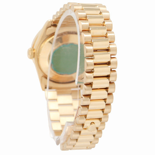 Rolex Datejust Yellow Gold 31mm Custom White MOP Diamond Dial Watch Reference# 68278 - Happy Jewelers Fine Jewelry Lifetime Warranty