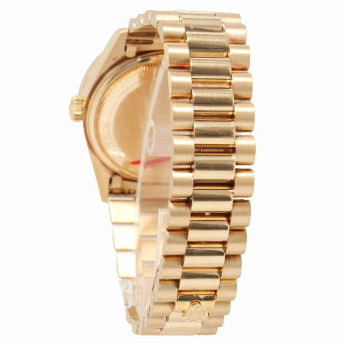 Rolex Datejust Yellow Gold 36mm Factory Diamond Diamond Dial Watch Reference# 18038 - Happy Jewelers Fine Jewelry Lifetime Warranty