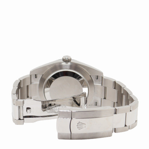 Rolex Men's Datejust Stainless Steel 41mm Blue Stick Dial Watch Reference# 126300 - Happy Jewelers Fine Jewelry Lifetime Warranty