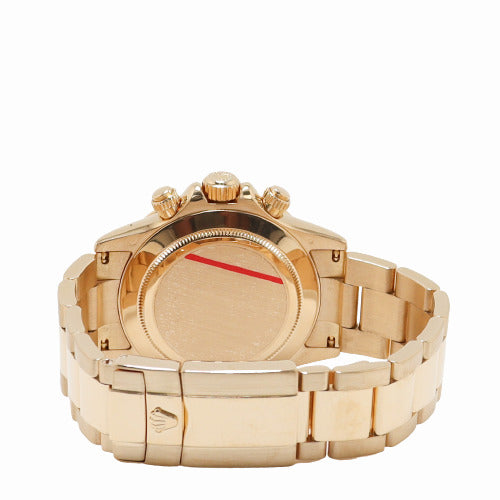Rolex Mens Daytona Yellow Gold Dark MOP Roman Chronograph Dial Watch Reference# 116528 - Happy Jewelers Fine Jewelry Lifetime Warranty