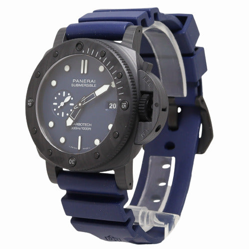 Load image into Gallery viewer, Panerai Submersible Carbotech 44mm Blue Dot Dial Watch Reference# PAM01232 - Happy Jewelers Fine Jewelry Lifetime Warranty
