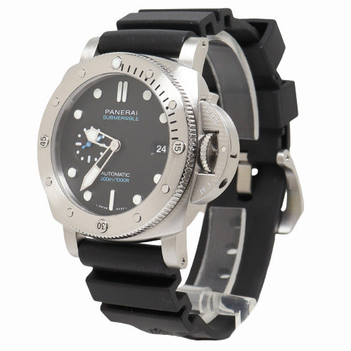 Panerai Luminor Submersible Stainless Steel 44mm Black Dot Dial Watch Reference# PAM01229 - Happy Jewelers Fine Jewelry Lifetime Warranty