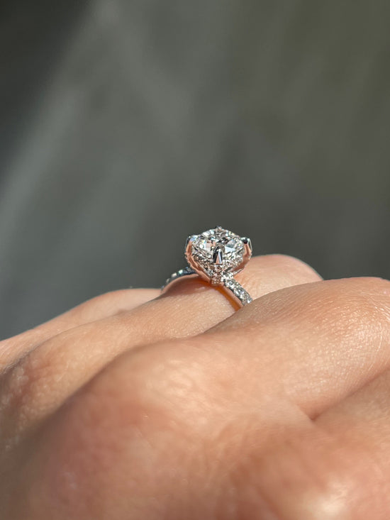 Load image into Gallery viewer, Engagement Ring Wednesday | 1.01 Cushion Cut Engagement Ring - Happy Jewelers Fine Jewelry Lifetime Warranty
