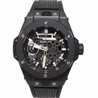 Hublot Big Bang Meca-10 Black Magic Black Ceramic 45mm Black Skeleton Stick Dial Watch Reference# 414.CI.1123.RX - Happy Jewelers Fine Jewelry Lifetime Warranty