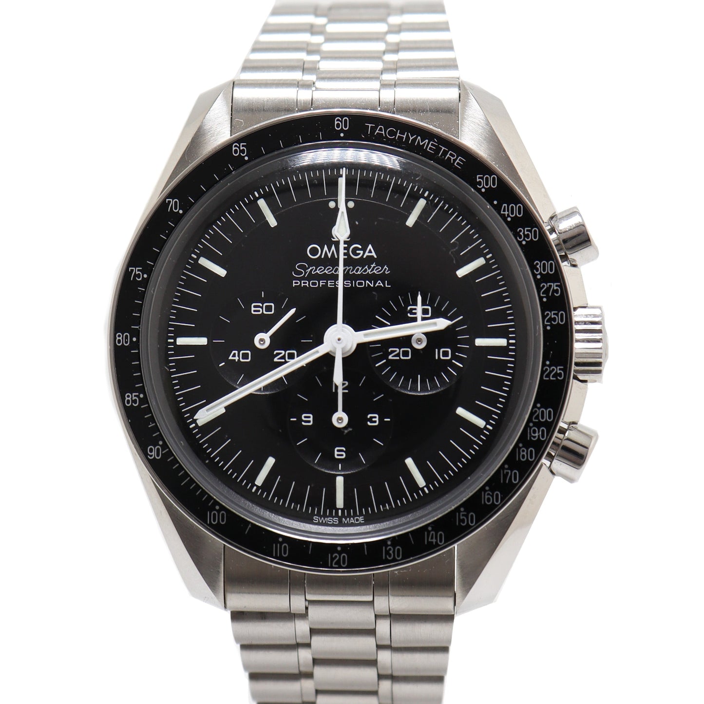 Omega Moonwatch 42 mm Watch in Black Dial