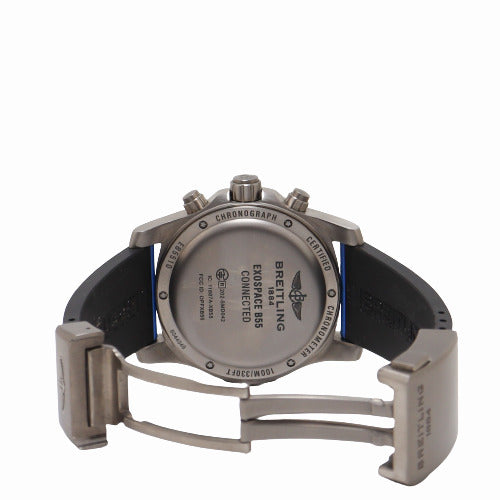 Breitling Mens Exospace B55 Titanium Black Digital/ Analog Dial Watch Reference# EB5510H2/BE79 - Happy Jewelers Fine Jewelry Lifetime Warranty