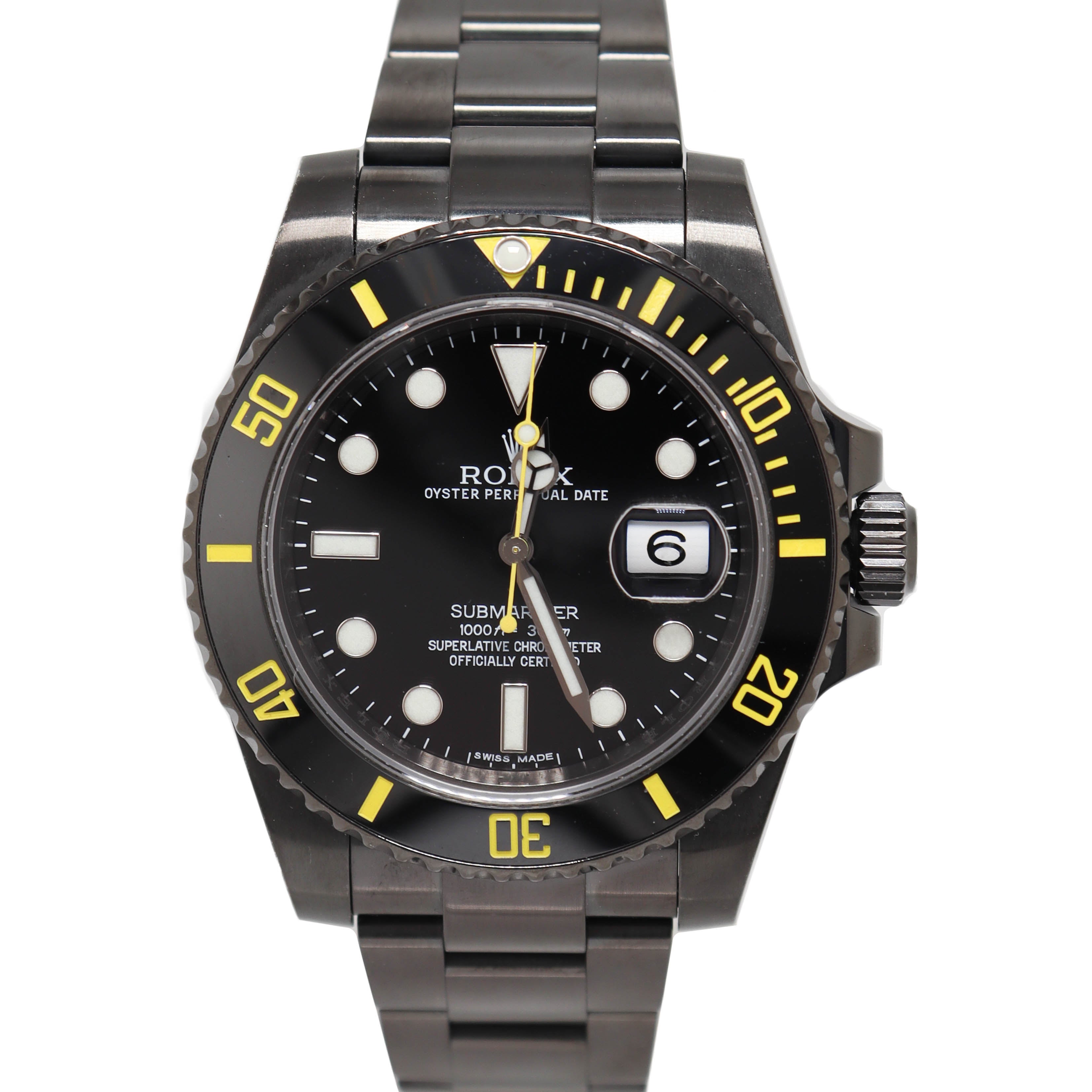 Rolex Men's Submariner Date Stainless Steel 40mm Black Dot Dial Watch Reference #: 116610LN - Happy Jewelers Fine Jewelry Lifetime Warranty