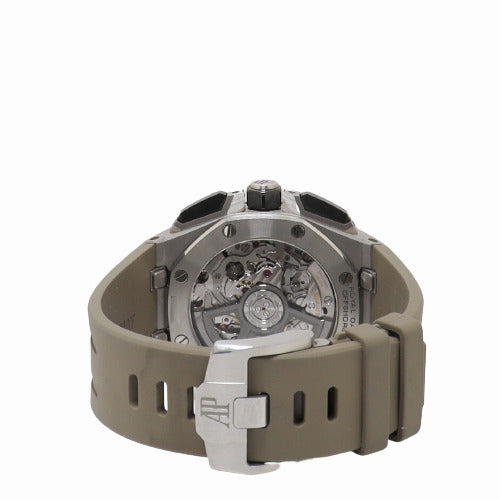 Audemars Piguet Mens Royal Oak Offshore Stainless Steel 43mm Smoked Light Brown Mega Tapisserie Dial Watch Reference# 26420SO.OO.A600CA.01 - Happy Jewelers Fine Jewelry Lifetime Warranty