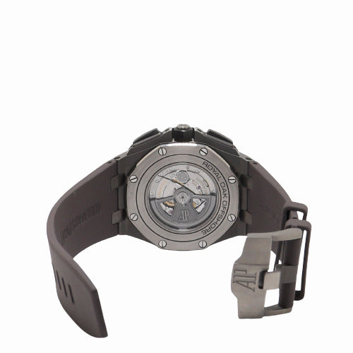 Audemars Piguet Mens Royal Oak Offshore Titanium 44mm Slate Gray Mega Tapisserie Dial Watch Reference# 26400IO.OO.A004CA.01 - Happy Jewelers Fine Jewelry Lifetime Warranty