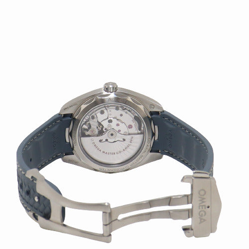 Omega Mens Aqua Terra Stainless Steel 41mm Blue Stick Dial Watch Reference# 220.12.41.21.03.005 - Happy Jewelers Fine Jewelry Lifetime Warranty
