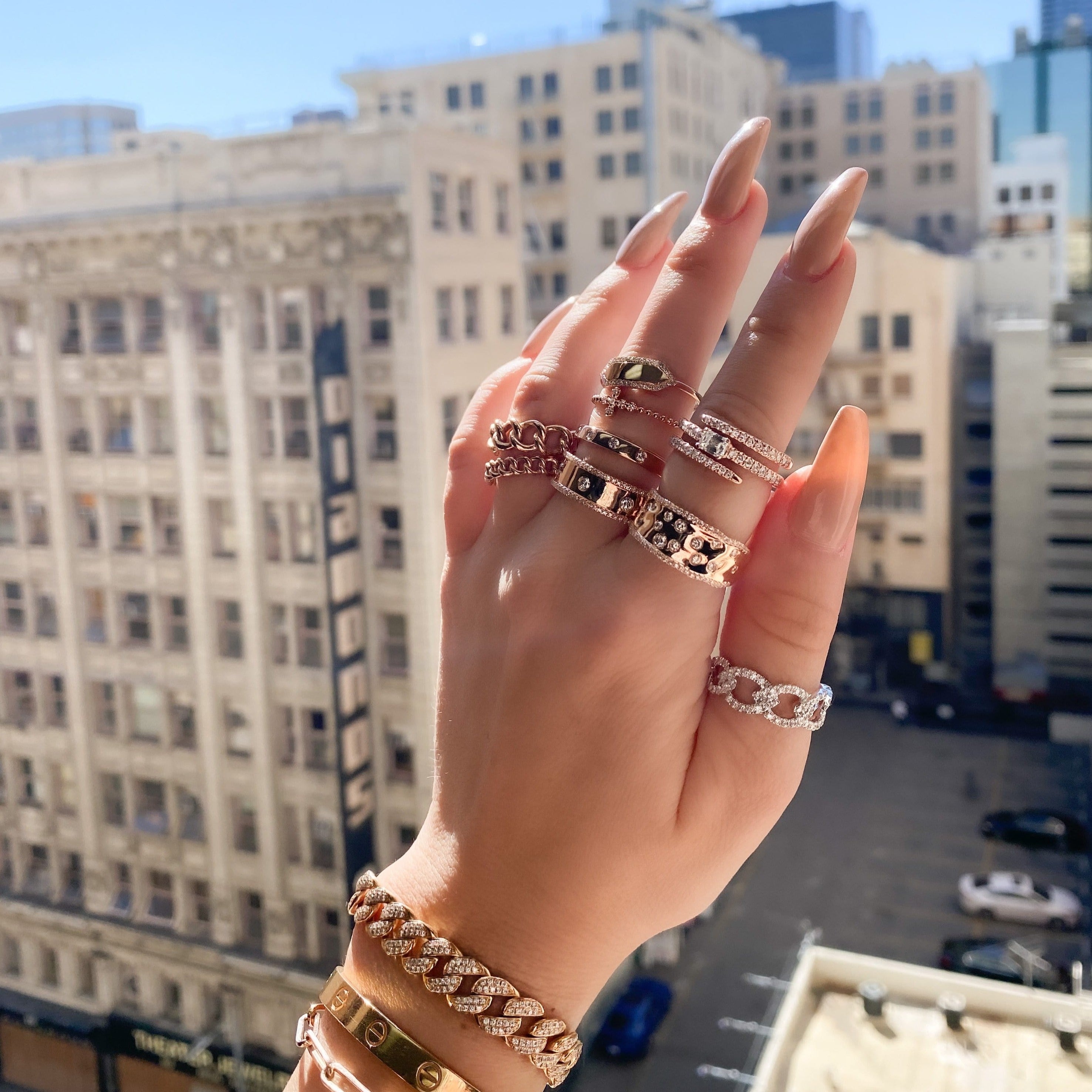 Edgy Diamond Personalized ID Ring - Happy Jewelers Fine Jewelry Lifetime Warranty