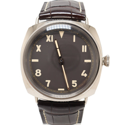 Panerai Mens Radiormir White Gold 47mm Brown Stick Dial & Numeral Dial Watch Reference# PAM00376 - Happy Jewelers Fine Jewelry Lifetime Warranty