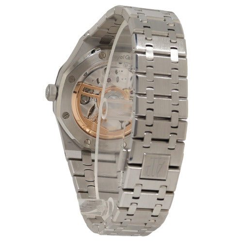 Audemars Piguet Mens Stainless Steel 41mm Black Grande Tapisserie Dial Watch Reference# 15500ST.OO.1220ST.03 - Happy Jewelers Fine Jewelry Lifetime Warranty