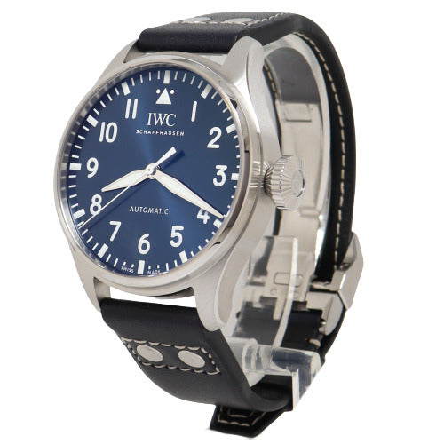 IWC Mens Big Pilot Stainless Steel 43mm Blue Arabic Dial Watch Reference# IW329303 - Happy Jewelers Fine Jewelry Lifetime Warranty