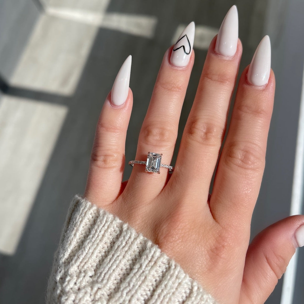 Engagement Ring Wednesday | 1.50 Emerald Cut Diamond | Rose Gold Hidden Halo Setting - Happy Jewelers Fine Jewelry Lifetime Warranty