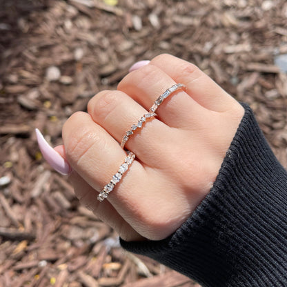 Sideways Diamond Baguette Band - Happy Jewelers Fine Jewelry Lifetime Warranty