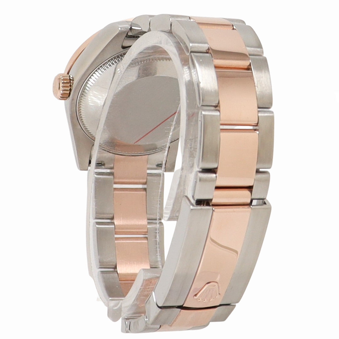 Rolex Datejust 31mm Everose Gold & Stainless Steel Custom White MOP Diamond Dial Watch Reference# 178241 - Happy Jewelers Fine Jewelry Lifetime Warranty