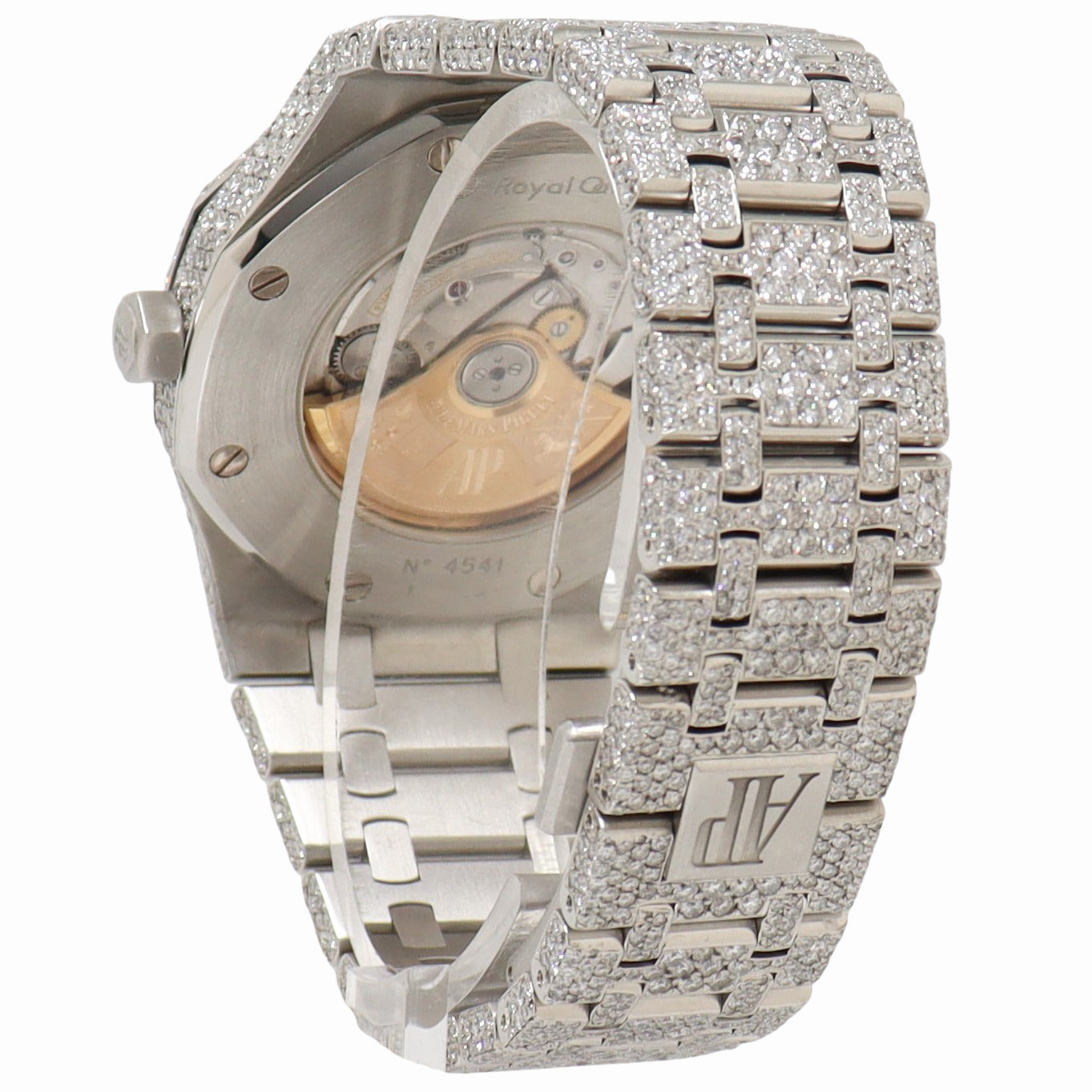 Load image into Gallery viewer, Audemars Piguet Royal Oak 41mm ICED OUT Stainless Steel Pave Diamond Dial Watch - Happy Jewelers Fine Jewelry Lifetime Warranty
