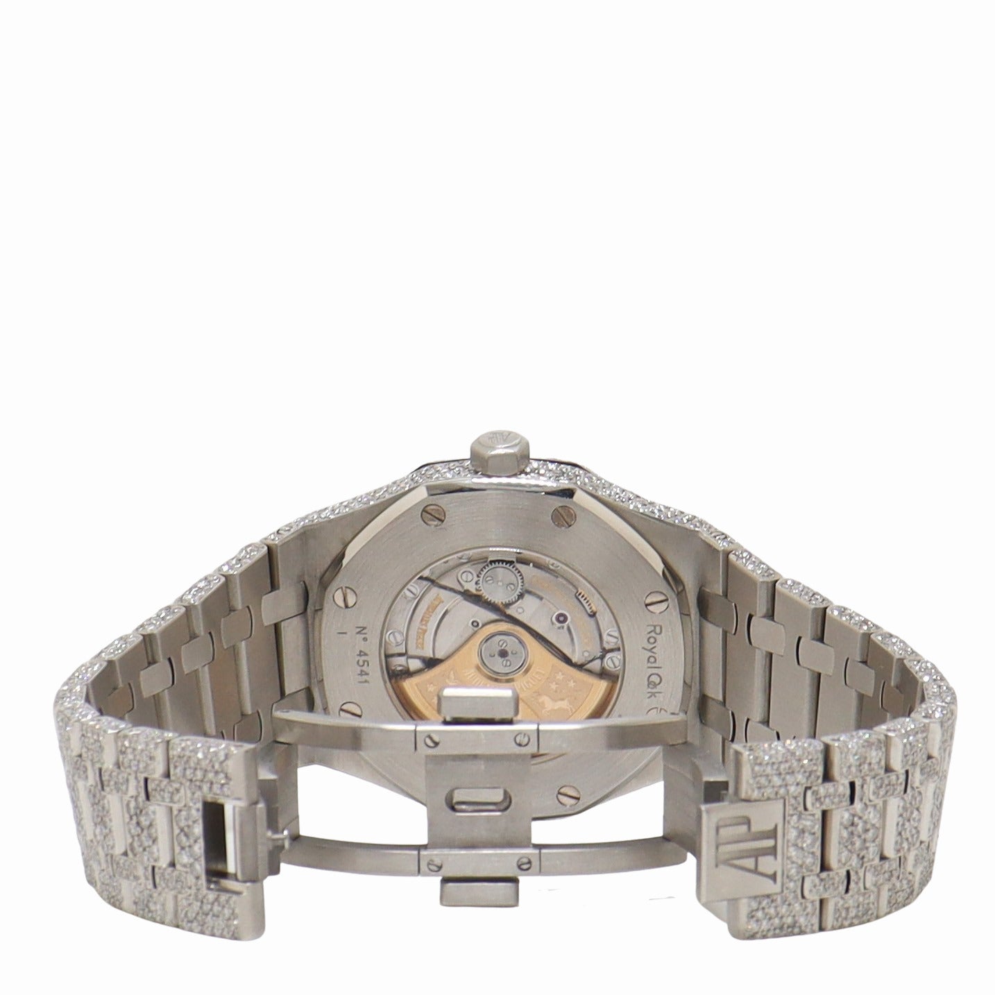 Load image into Gallery viewer, Audemars Piguet Royal Oak 41mm ICED OUT Stainless Steel Pave Diamond Dial Watch - Happy Jewelers Fine Jewelry Lifetime Warranty
