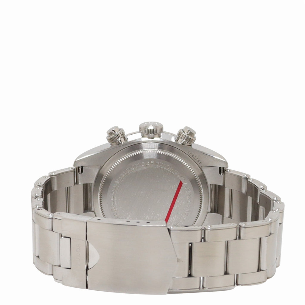 Tudor Black Bay Chrono 41mm Stainless Steel White Chronograph Dial Watch Reference# - Happy Jewelers Fine Jewelry Lifetime Warranty