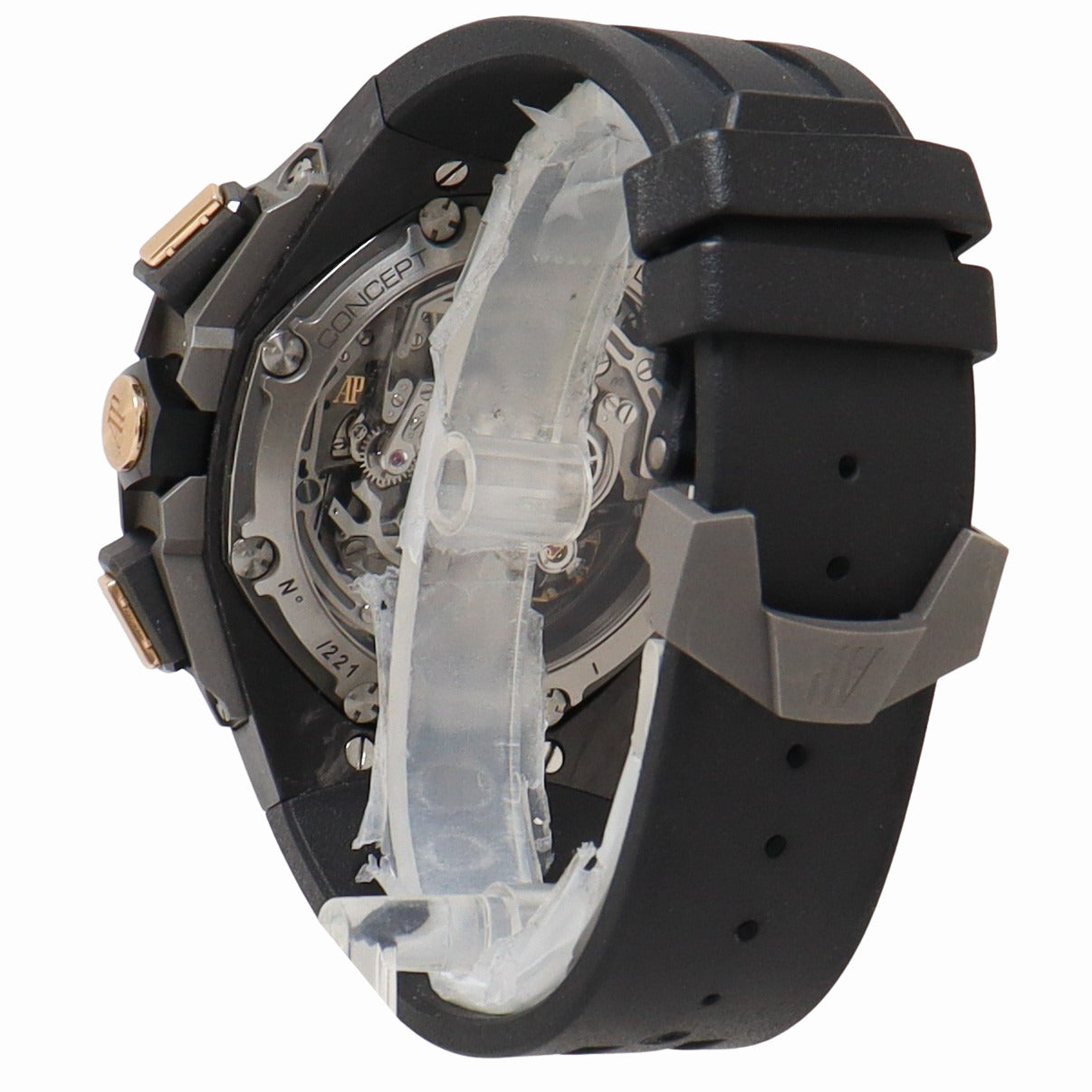 Audemars Piguet Royal Oak Concept Laptimer Michael Schumacher 44mm Forged Carbon Skeleton Dial Watch Reference# 26221FT.OO.D002CA.01 - Happy Jewelers Fine Jewelry Lifetime Warranty