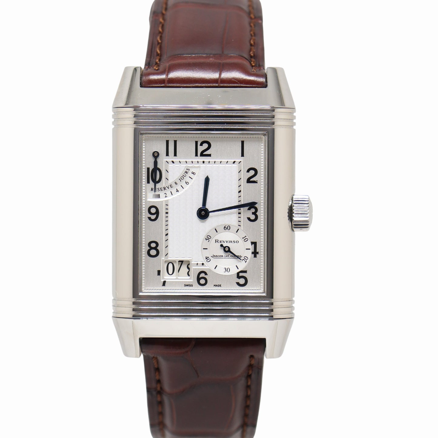 Jaeger-LeCoultre Reverso Grande Stainless Steel 29.50mm x 46.50mm White Dial Watch Reference# 240.8.15 - Happy Jewelers Fine Jewelry Lifetime Warranty
