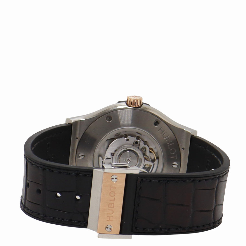 Hublot Classic Fusion Titanium 45mm Black Stick Dial Watch Reference# 511.N0.1180.RX - Happy Jewelers Fine Jewelry Lifetime Warranty