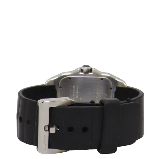 Cartier Santos 100 Stainless Steel 39mm White Roman Dial Watch Reference# W20121U2 - Happy Jewelers Fine Jewelry Lifetime Warranty