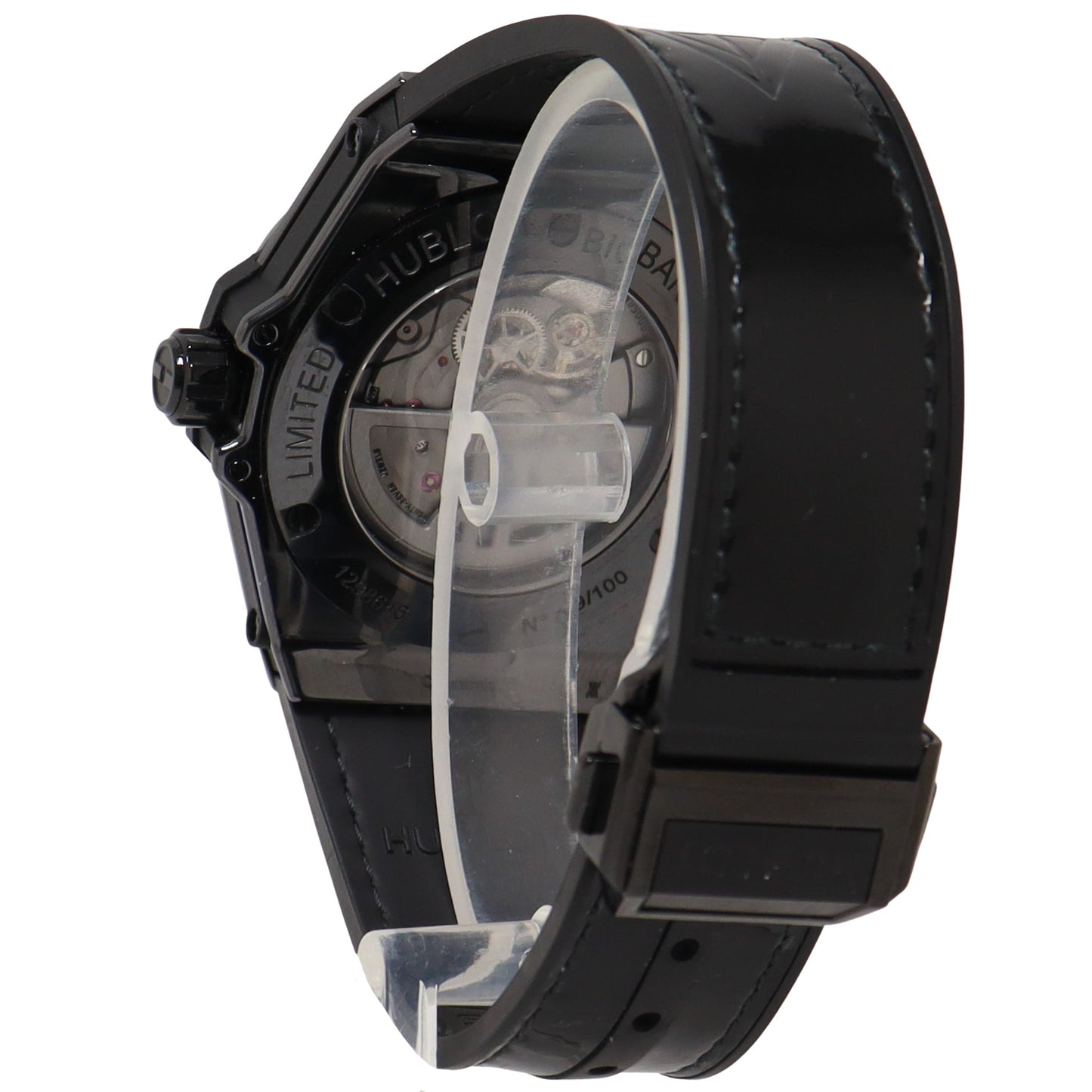 Hublot 301.SB.131.RX Big Bang Custom Diamond Watch Black Dial on Rubber  Strap