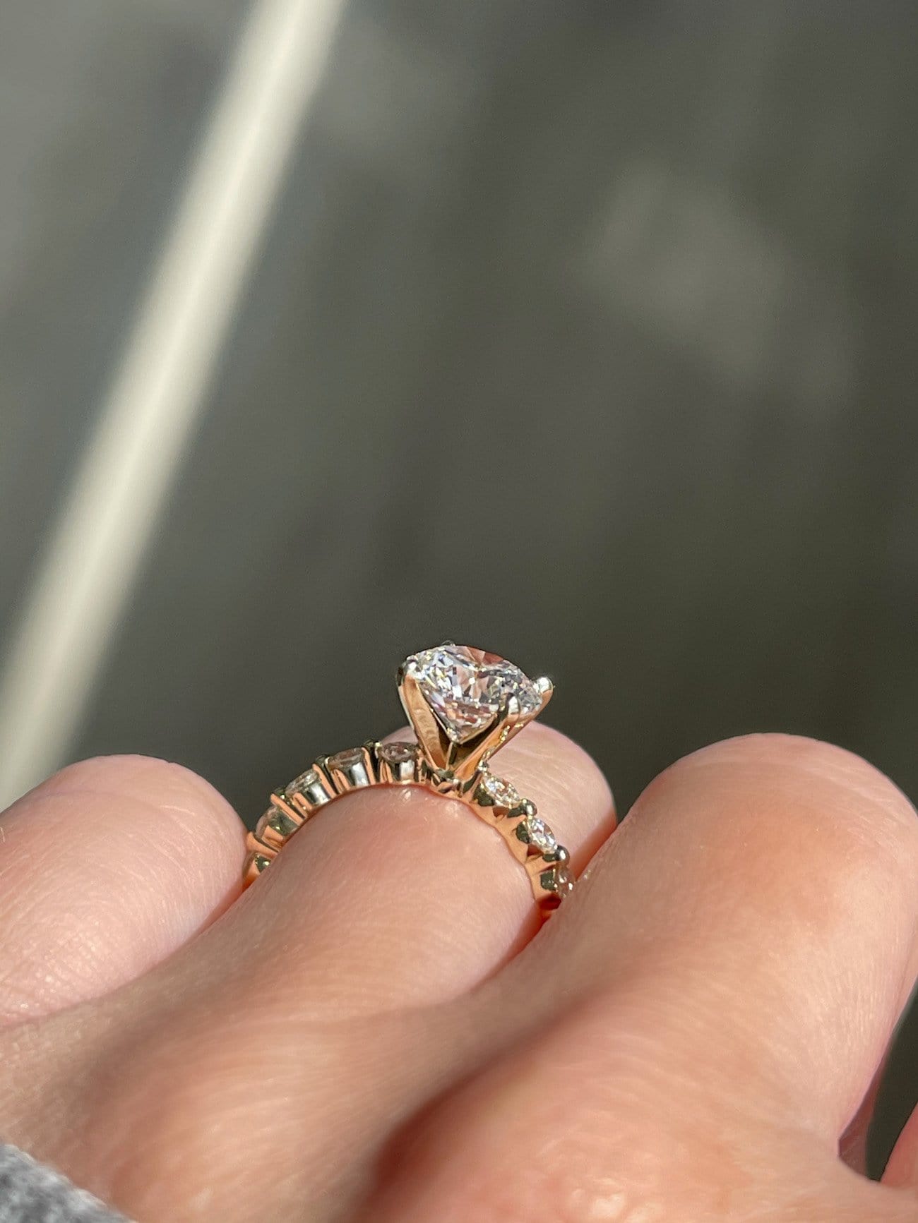 1.64 Carat Round Brilliant Diamond Engagement Ring w/ .39 Carat Half Way Around Diamond Band | 14kt Gold | Engagement Ring Wednesday - Happy Jewelers Fine Jewelry Lifetime Warranty