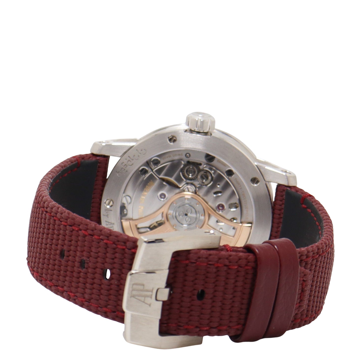 Audemars Piget Code 11.59 41mm White Gold Smoke Burgundy Dial Watch Reference# 15210BC.OO.A500KB.01 - Happy Jewelers Fine Jewelry Lifetime Warranty