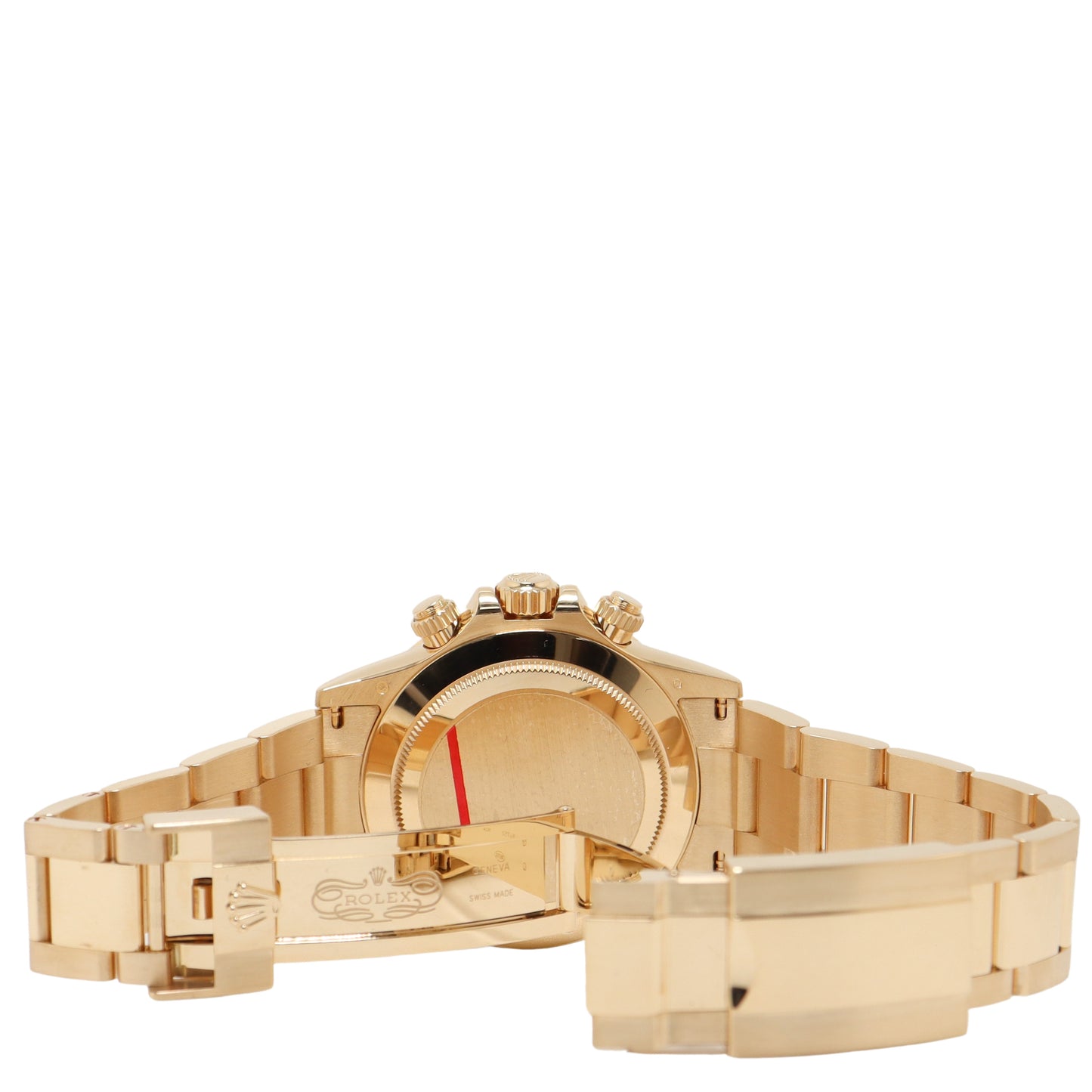 Rolex Daytona Yellow Gold 40mm Black & Champagne Chronometer Dial Watch Reference#: 116508 - Happy Jewelers Fine Jewelry Lifetime Warranty