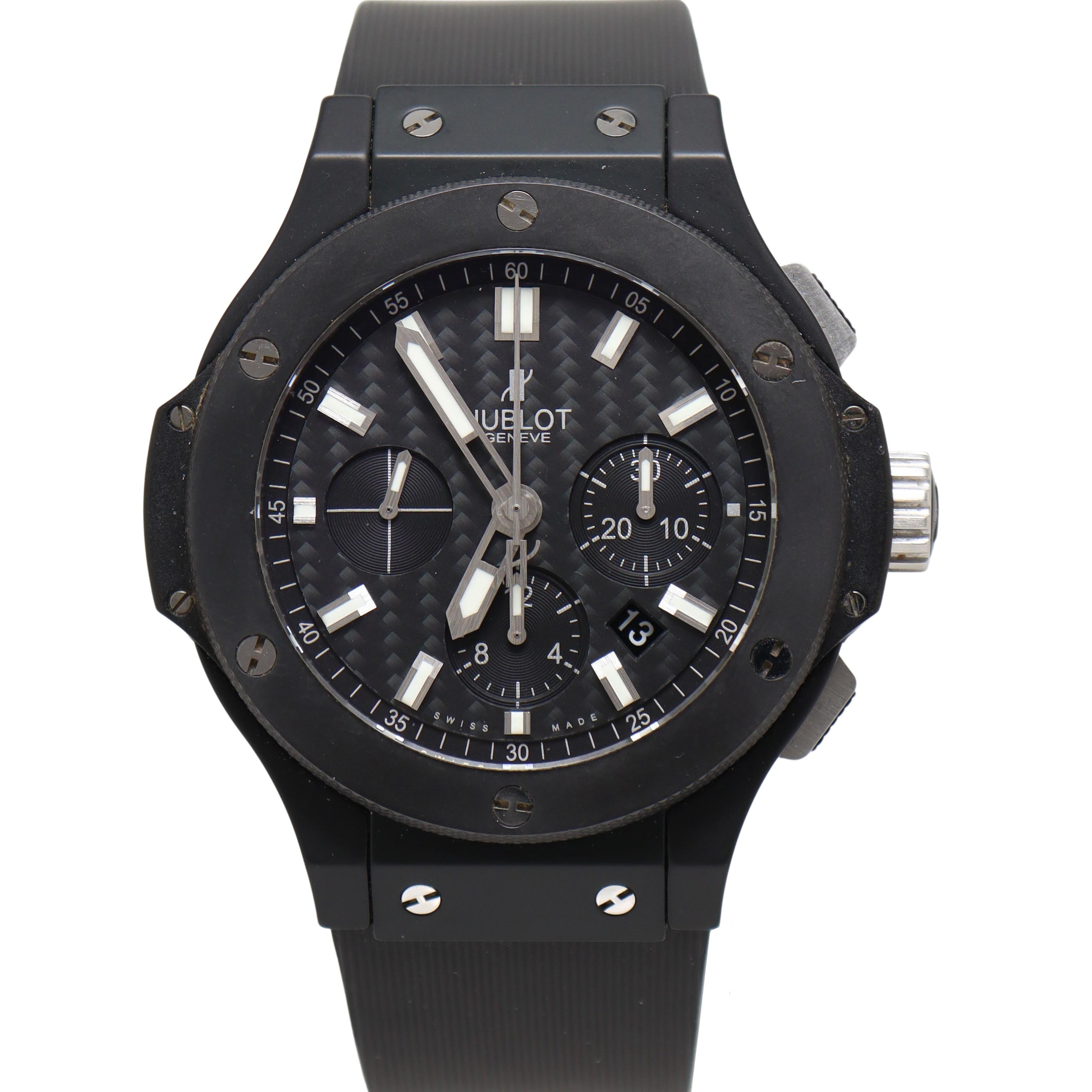 Hublot Big Bang Ceramic 44mm Black Chronograph Dial Watch Reference# 301.C1.1770.RX - Happy Jewelers Fine Jewelry Lifetime Warranty