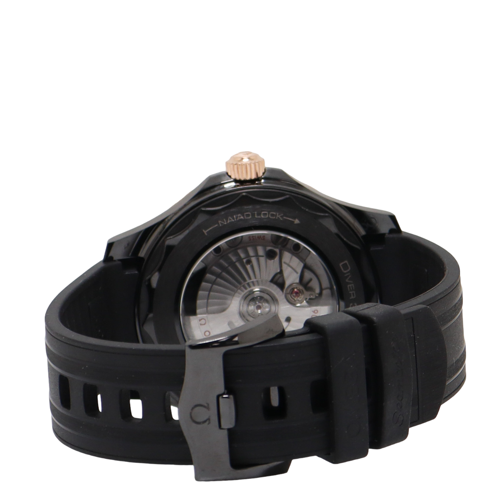 Omega Seamaster 43mm Black Ceramic Black Wave Dot Dial Watch Reference# 210.62.44.20.01.001 - Happy Jewelers Fine Jewelry Lifetime Warranty