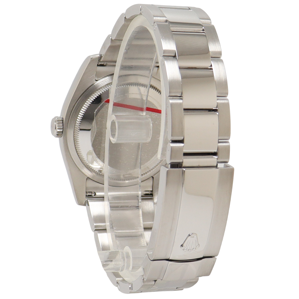 Rolex Datejust Stainless Steel 36mm Blue Stick Dial Watch Reference#: 116200 - Happy Jewelers Fine Jewelry Lifetime Warranty