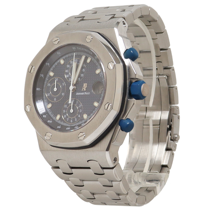 Audemars Piguet Royal Oak 42mm Blue Chronograph Dial Watch Reference# 25721ST.OO.1000ST.01 - Happy Jewelers Fine Jewelry Lifetime Warranty