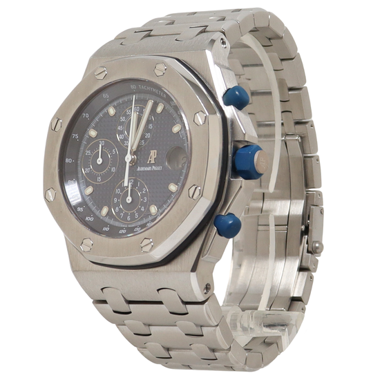 Load image into Gallery viewer, Audemars Piguet Royal Oak 42mm Blue Chronograph Dial Watch Reference# 25721ST.OO.1000ST.01 - Happy Jewelers Fine Jewelry Lifetime Warranty
