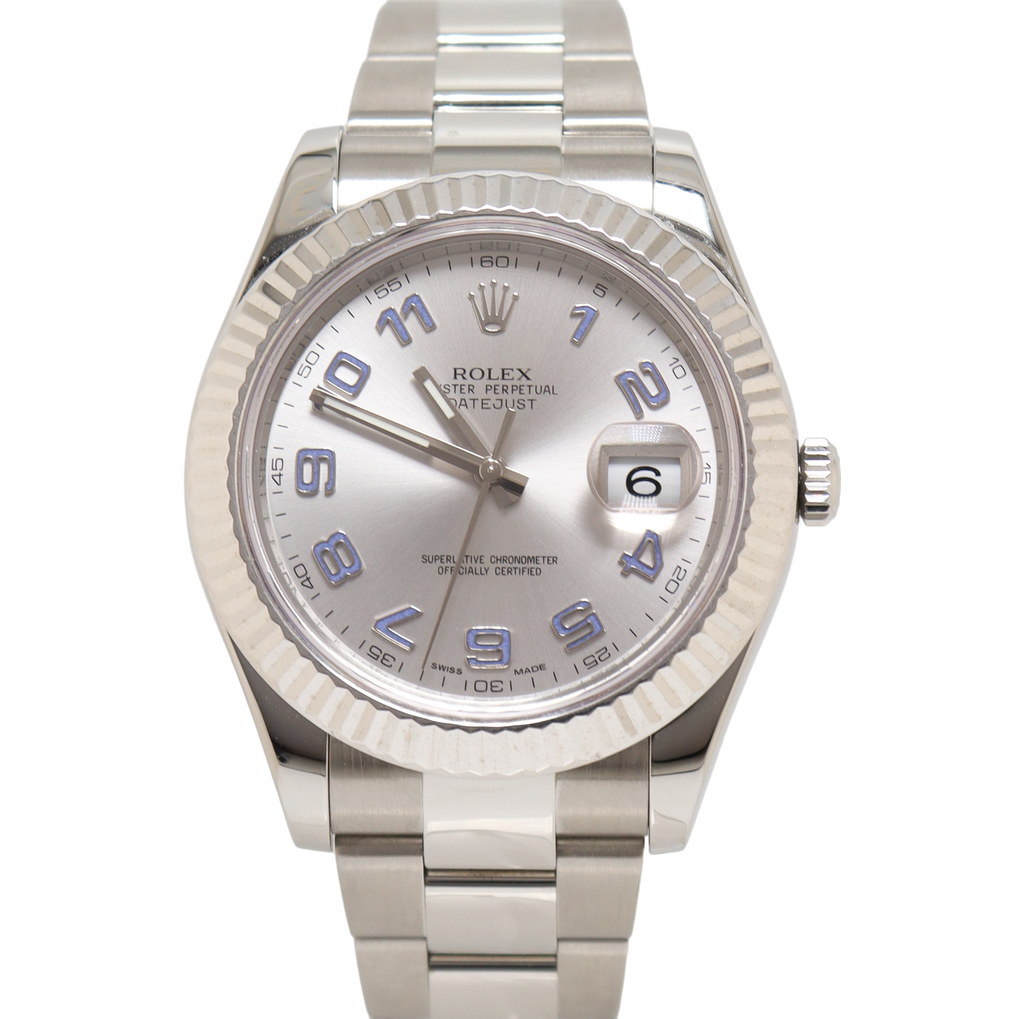Rolex Datejust Stainless Steel 41mm Black Stick Dial Watch Reference#: 116334 - Happy Jewelers Fine Jewelry Lifetime Warranty