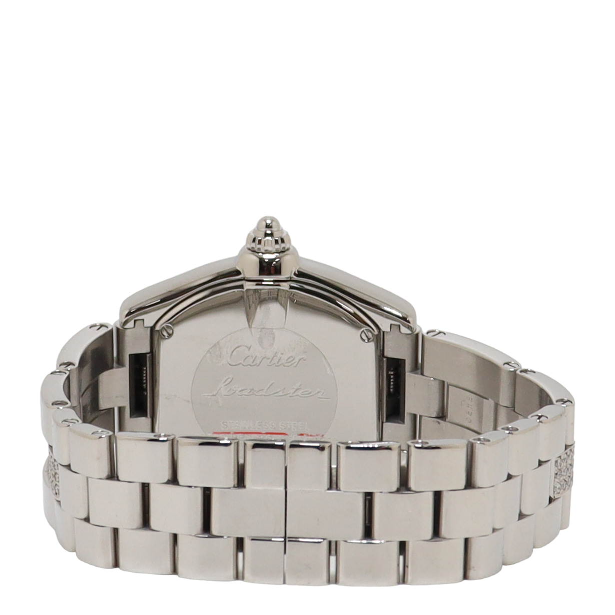 Cartier Roadster Stainless Steel White Roman Dial Watch Reference#: 2675 - Happy Jewelers Fine Jewelry Lifetime Warranty