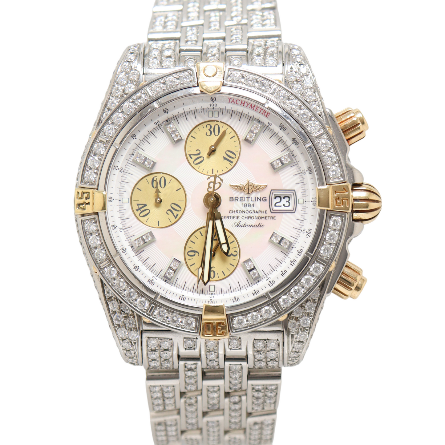Breitling chronomat evolution mother of pearl sales
