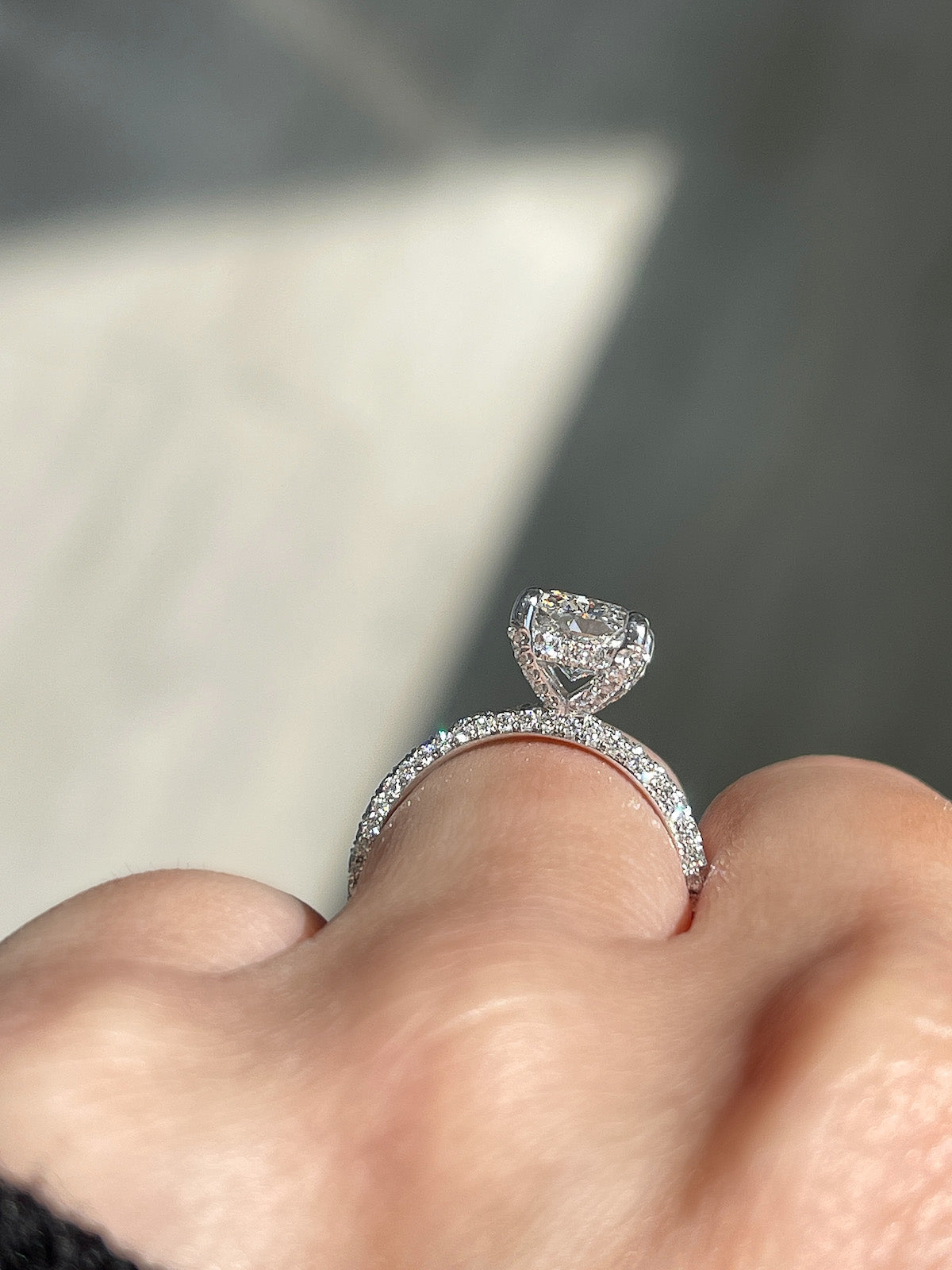 Buy lab grown diamond engagement ring Clearance