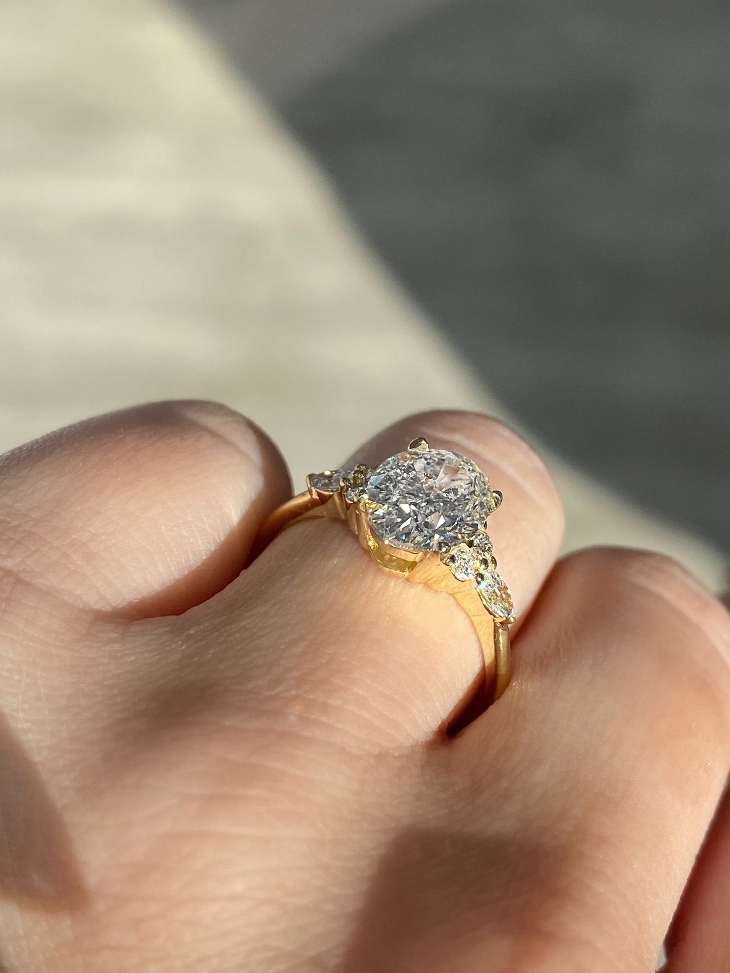 Engagement Ring 2.05 Carat Oval Diamond - Happy Jewelers Fine Jewelry Lifetime Warranty