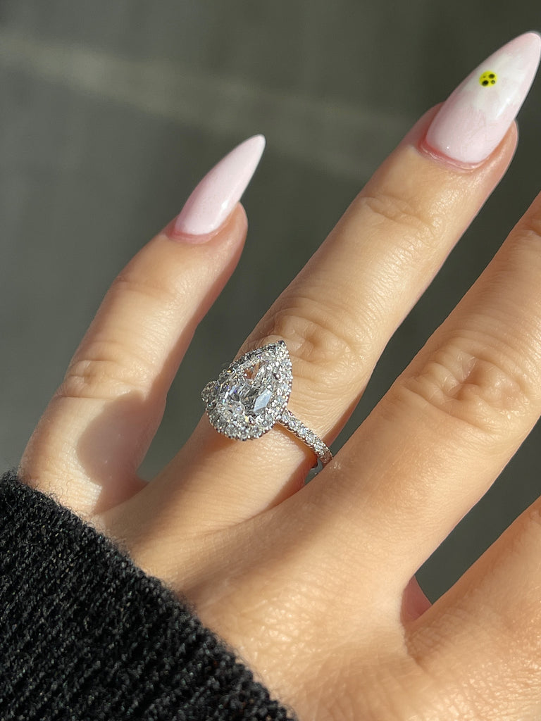 Engagement Ring Wednesday | 1.51 Pear Shape Diamond - Happy Jewelers Fine Jewelry Lifetime Warranty