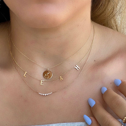 Spaced Name Necklace - Happy Jewelers Fine Jewelry Lifetime Warranty