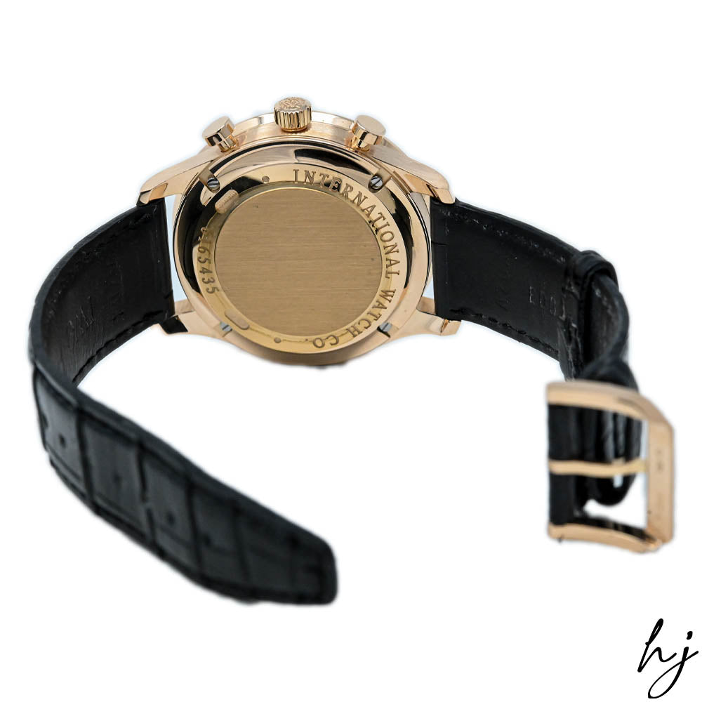 IWC Men's Portugieser Chronograph 18K 5N Gold Case 40mm Slate Arabic Dial Watch Reference #: IW371482 - Happy Jewelers Fine Jewelry Lifetime Warranty